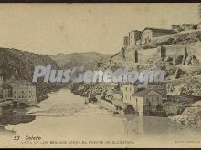 Vista de los molinos desde el puente de alcántara de toledo