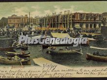 Muelle desembarcadero en Barcelona