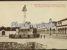 Monumento del ejército y somatén, a los héroes de la guerra de la independencia de girona