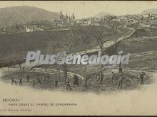 El Escorial visto desde el camino de Guadarrama (Madrid)