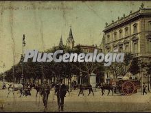 Entrada al Paseo de Recoletos en Madrid