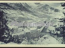 El poblado de canfranc (huesca) en invierno