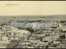 Vista parcial hacia el mar de cádiz