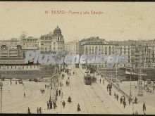 Puente y calle estación de bilbao