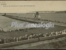 Muelle de churruca y playa de portugalete de bilbao