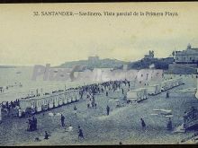 Vista parcial de la primera playa del sardinero en santander