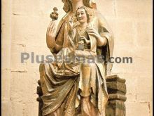 Virgen con el niño del siglo xiii del monasterio de cañas (la rioja)