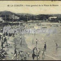 Playa de Riazor en La Coruña