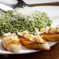Risotto de espinacas