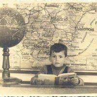 Jose Francisco Chica Gonzalez, en el colegio Ataque Seco de Melilla (1957)