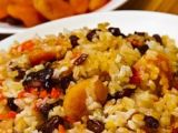 Arroz con zanahoria y con frutos secos