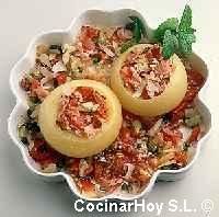Cebollas rellenas con bonito