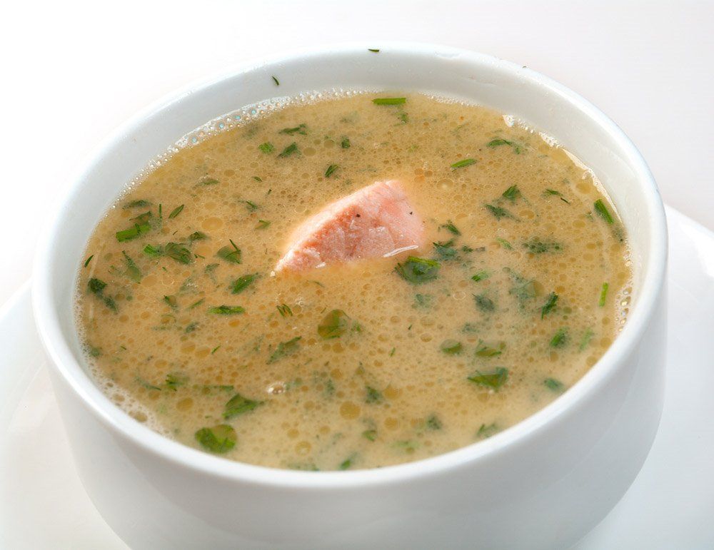 Sopa de salmón