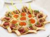 Pinchos de jamón y caviar
