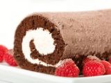 Brazo gitano de chocolate con nata