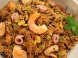 Arroz integral con gambas