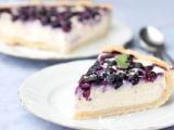 Tarta de queso con arándanos