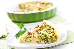 Quiche de verduras y jamón