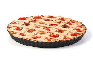 Tarta salada de verduras y jamón serrano