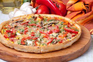 Pizza de pimientos