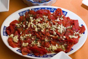 Ensalada de pimientos del piquillo