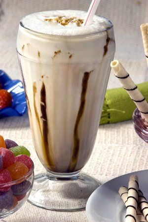 Batido de nata con caramelo